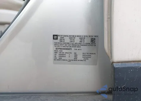 2014 Cadillac Srx Luxury Collection z USA, uszkodzony, nr VIN 3GYFNEE35ES664073